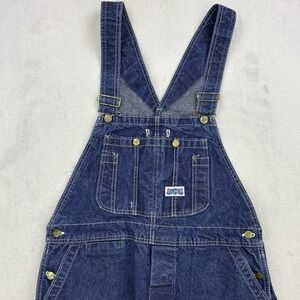 Vintage Big Smith Overalls Mens 38x30 Blue Denim Made In USA Bibs Carpenter Farm